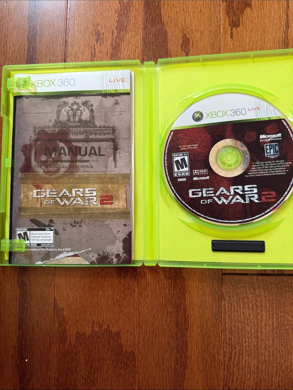 Gears of War 2 Xbox 360 Video Game Complete with Manual